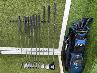 MacGregor CG-3000 Golf Set + XR2 Cart Bag – 10 Clubs - Bag Free P&P