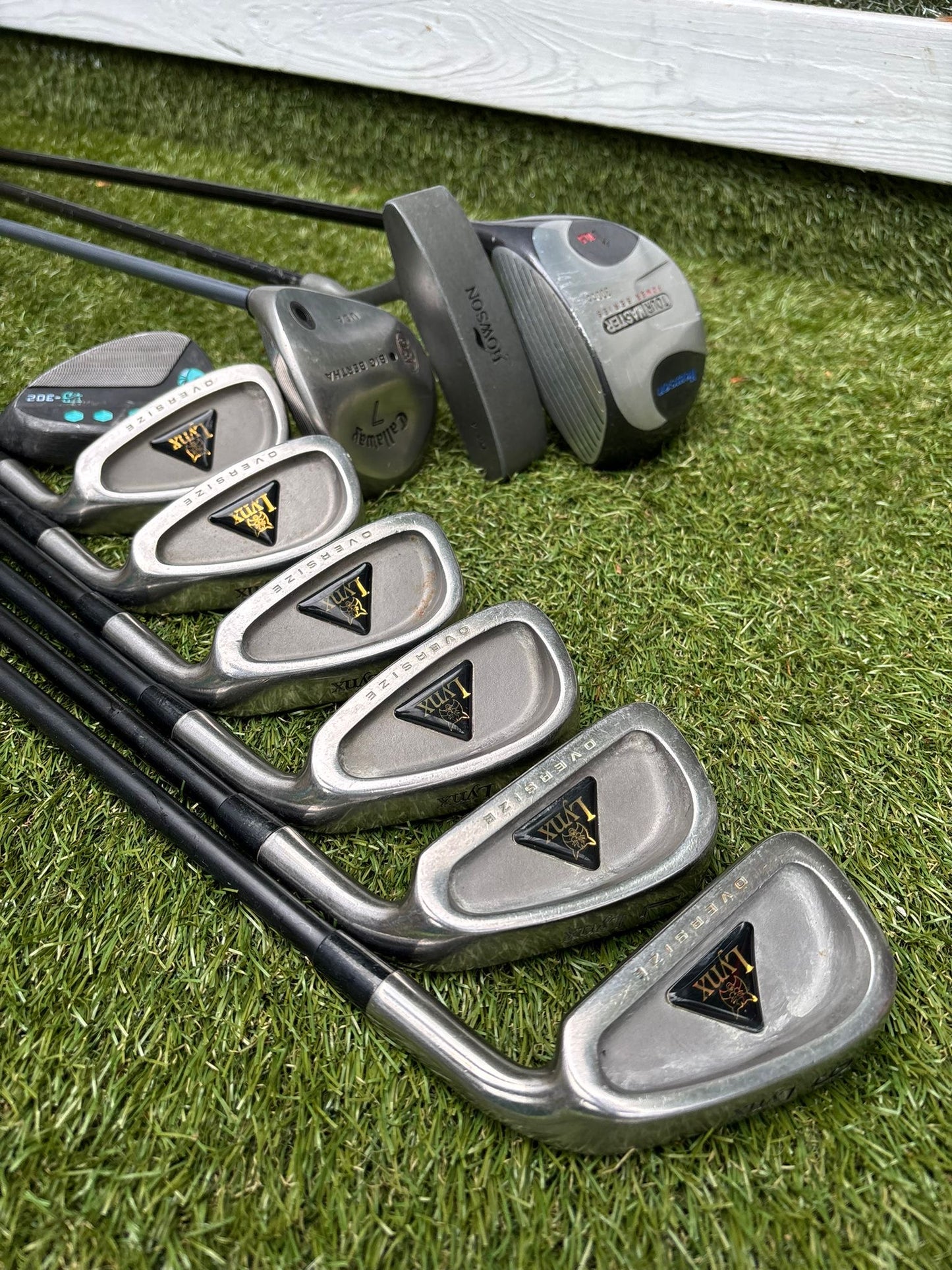 Lynx Oversize Irons + Callaway Big Bertha Heavenwood + Maxfli Stand Bag Full Set