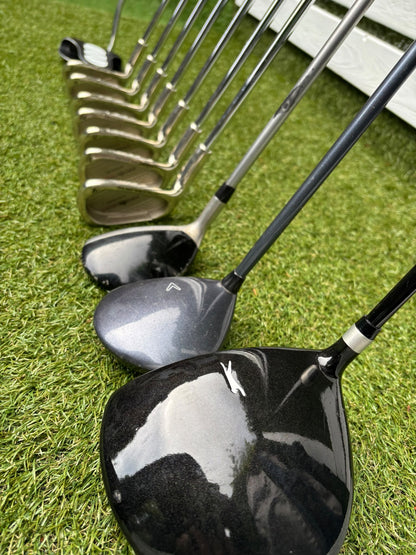 Left-Handed Complete Golf Set – Regal Pro Orbit Irons, PING i15 Hybrid, Callaway Steelhead III & Nike Stand Bag