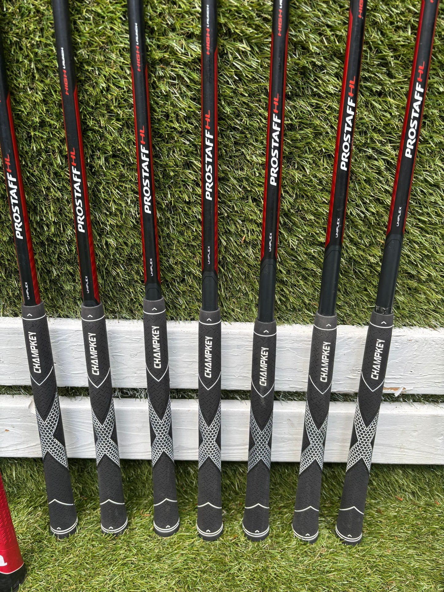 Wilson ProStaff HL Graphite Golf Set + Deep Red Woods & Wilson Deep Red Stand Bag