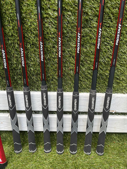 Wilson ProStaff HL Graphite Golf Set + Deep Red Woods & Wilson Deep Red Stand Bag
