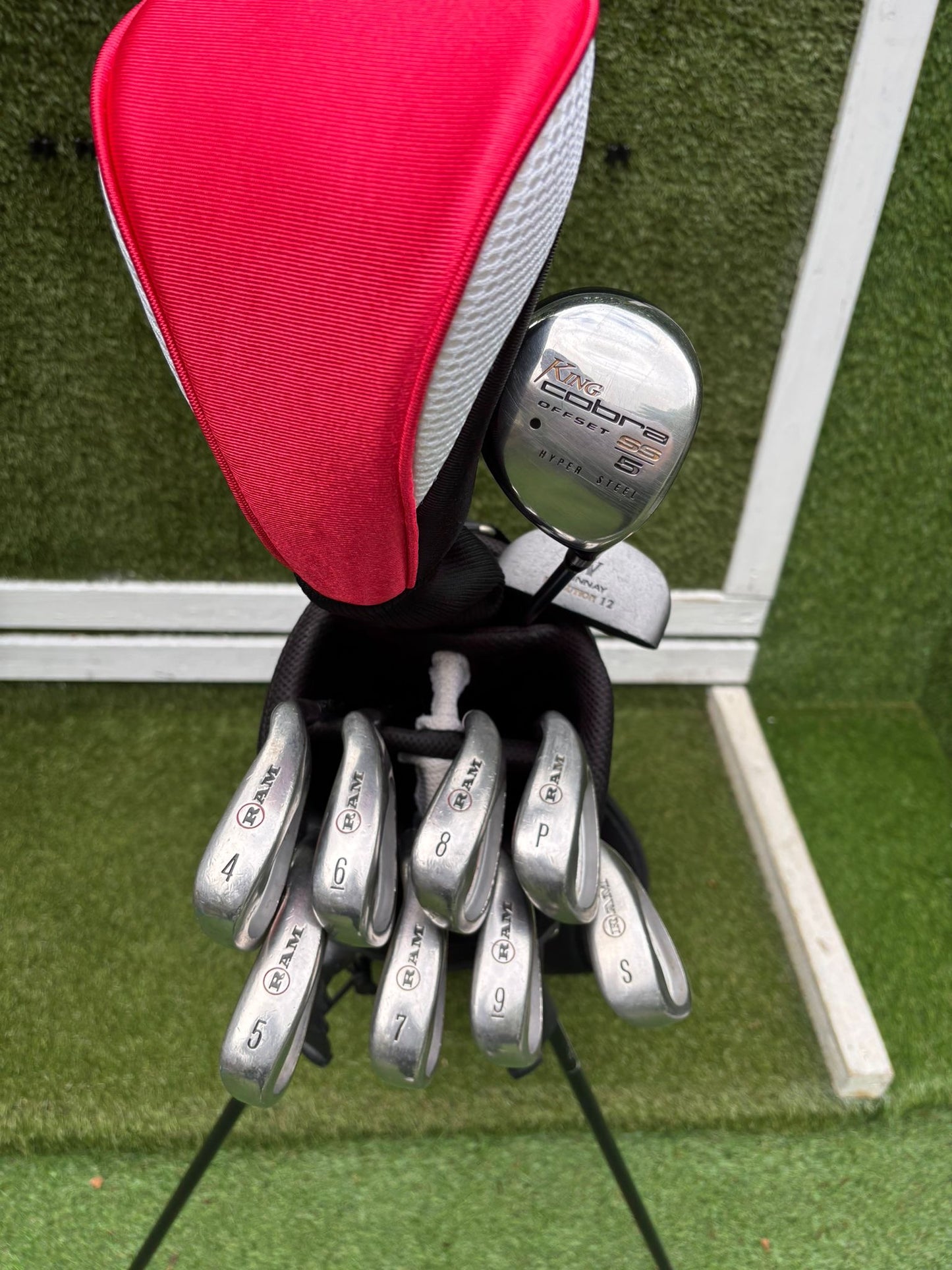 RAM X Concept Graphite Irons, Cobra SS 5 Wood & Dunlop Stand Bag Golf Set
