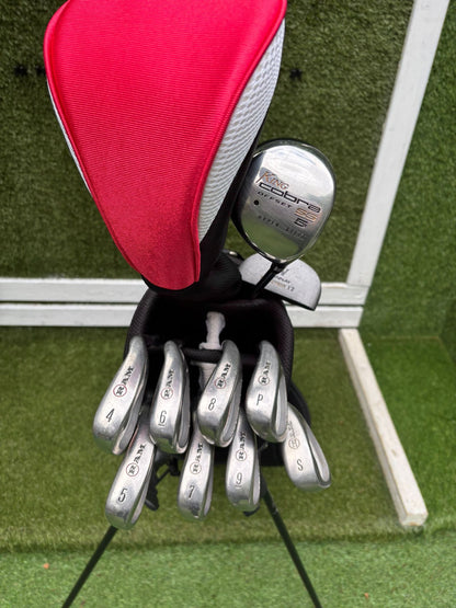RAM X Concept Graphite Irons, Cobra SS 5 Wood & Dunlop Stand Bag Golf Set