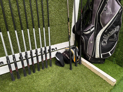 Dunlop MAX Irons + Wilson Deep Red Driver + St Andrews 3 Wood + Inesis Hybrid + Callaway Stand Bag – 13 Clubs
