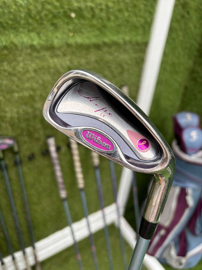 Wilson Hope LX Ladies Complete Golf Set – Matching Woods, Hybrids, 6–SW Irons, Putter & Wilson Bag