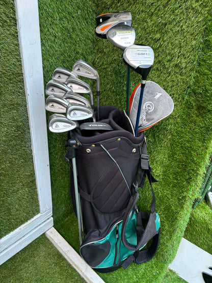Titleist DCI Irons, Titleist DCI Sand Wedge, Confidence Woods & Inesis Stand Bag
