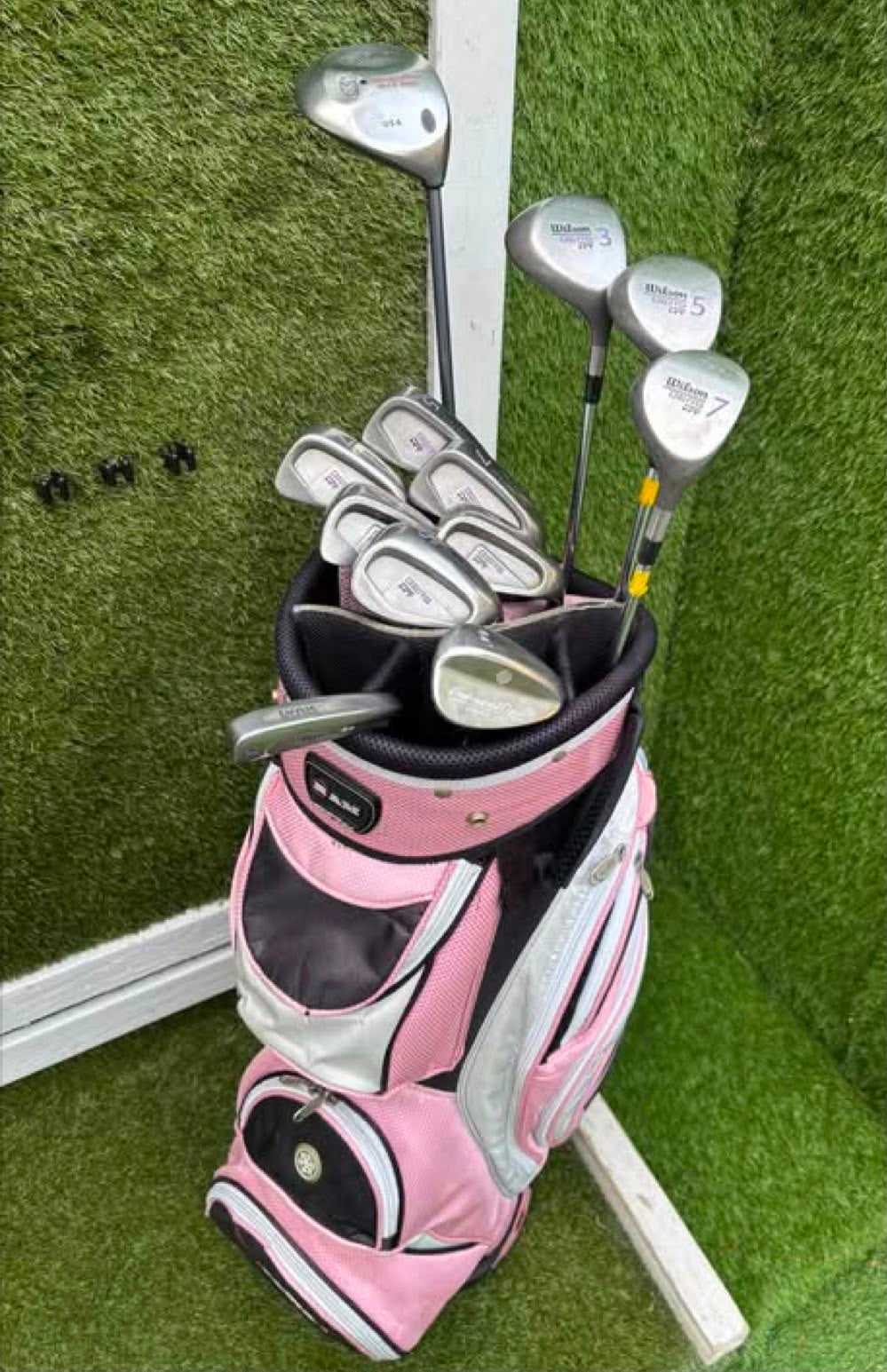 Wilson Berg HT Ladies Golf Set with Callaway Big Bertha War Bird Driver & Cart Bag Free P&P