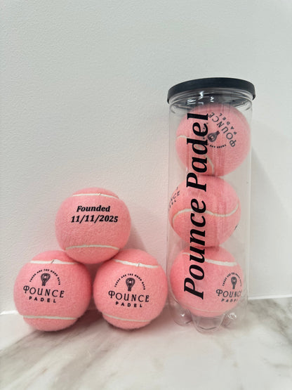 Namethatball -Customised Coloured Padel balls - BABY PINK