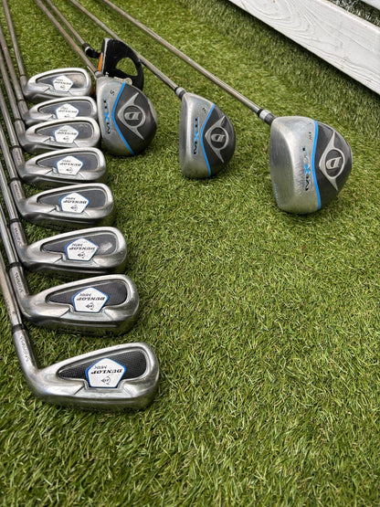 Dunlop MPX Golf Set with Matching MX II Woods, Confidence HC7 Putter & Dunlop Stand Bag