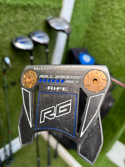 Ben Hogan Apex Edge Pro Forged Golf Set | Cobra FLY-XL Driver | Rife RG7 Putter | PING Traverse Cart Bag