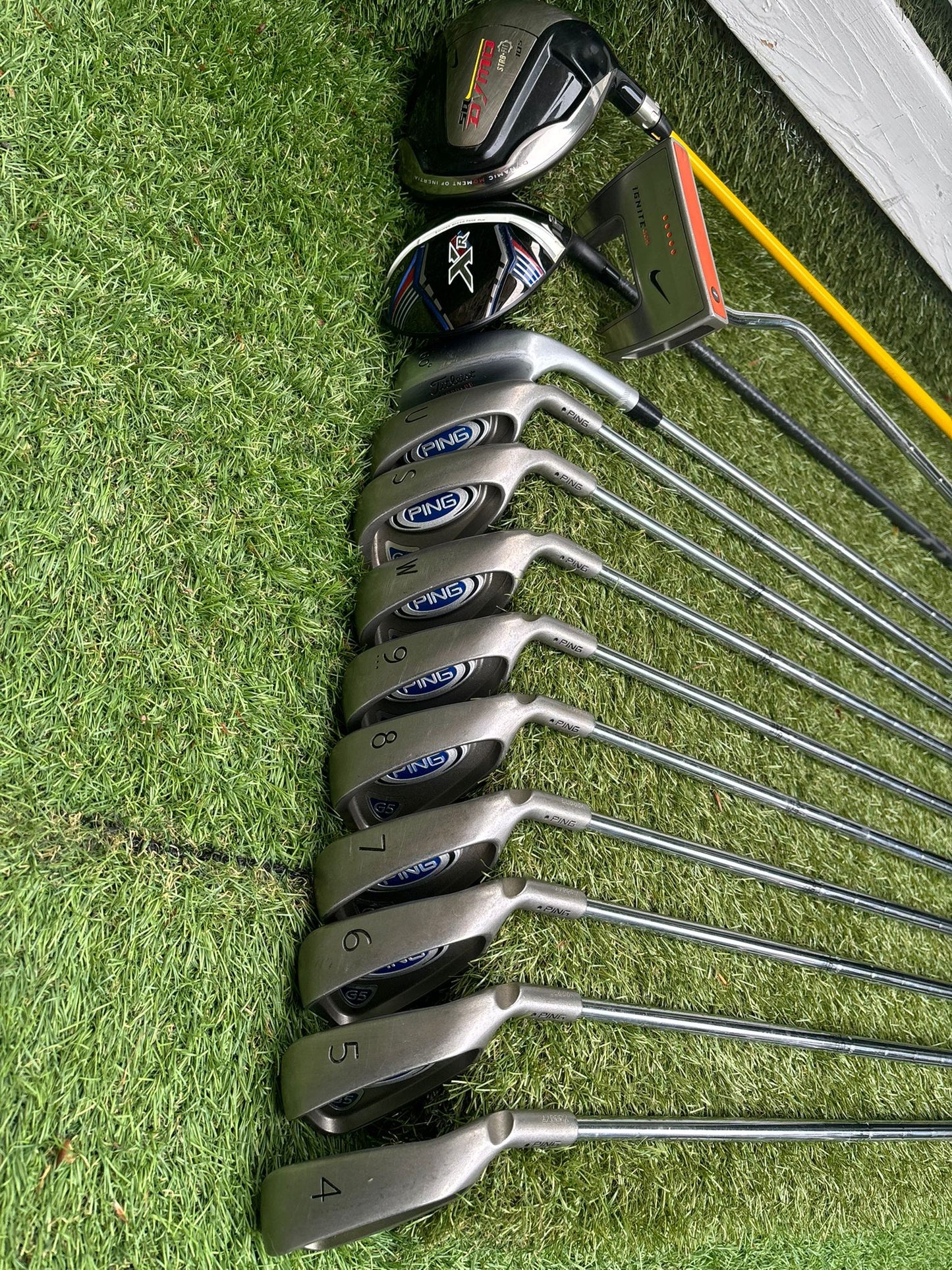 PING G5 Irons, Callaway XR 5 Wood, Nike SQ Dymo Driver, Vokey Wedge & Brand New Waterproof Stand Bag Golf Set