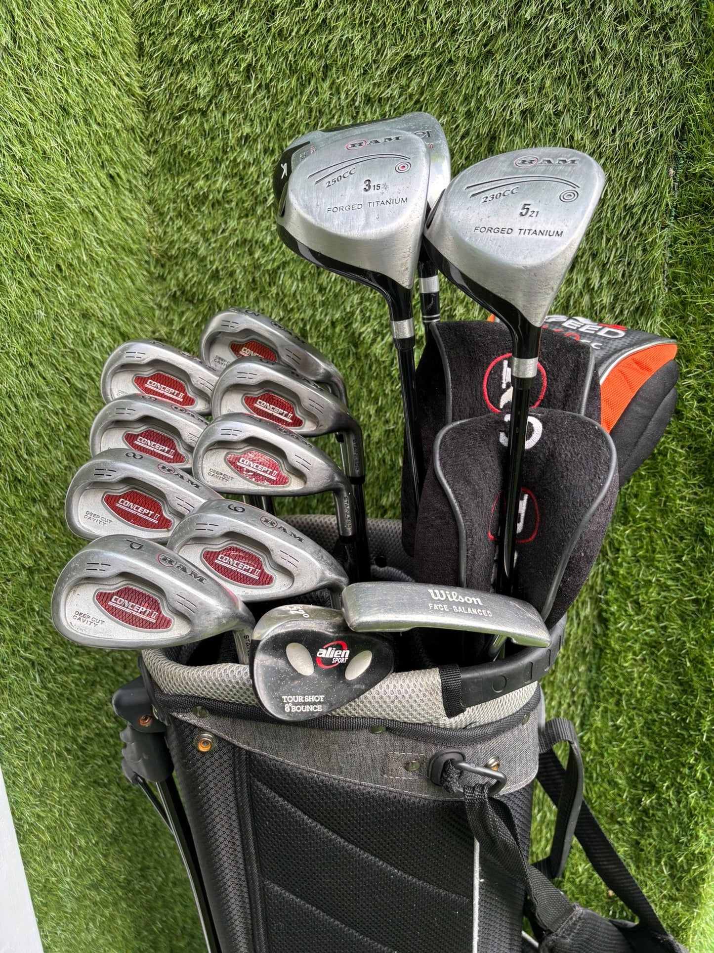 RAM Concept II Complete Golf Set – 13 Clubs & RAM Stand Bag