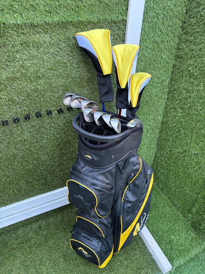 🔥 Ping G10 Irons (5–SW) + Cobra Driver + Ping G15 3 Wood + TaylorMade Hybrid + PowaKaddy Dri Waterproof Bag
