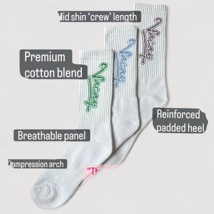 COURT CREW SOCKS 3 PACK