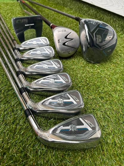 Brand New Wilson Staff D7 XS Golf Set, Brand New Driver & Irons, Brand New Infinite Bucktown Putter, Premium OUUL Stand Bag
