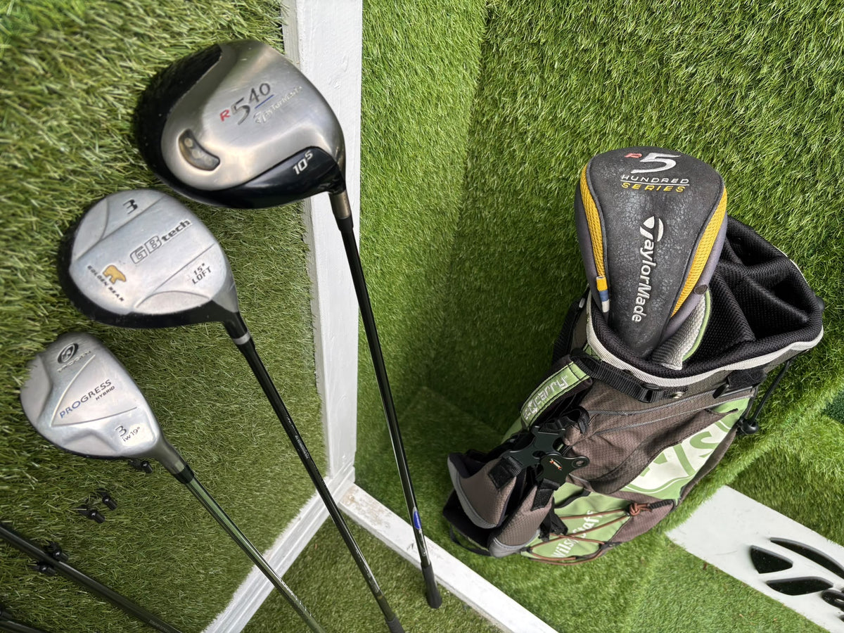 Gary Player Gran-Prix Complete Golf Set – TaylorMade R540 Driver & Wilson Staff Stand Bag