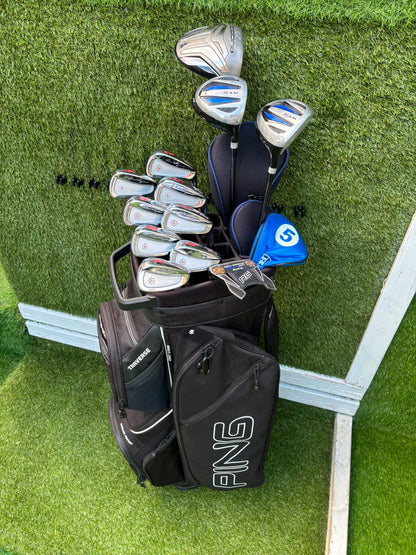 Ben Hogan Apex Edge Pro Forged Golf Set | Cobra FLY-XL Driver | Rife RG7 Putter | PING Traverse Cart Bag