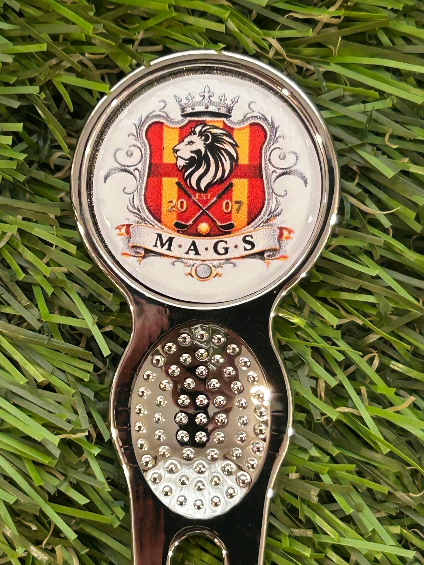 Metal Golf Ball Marker & Silver Divot Repair Tool Can Be Personalised- See Last Image