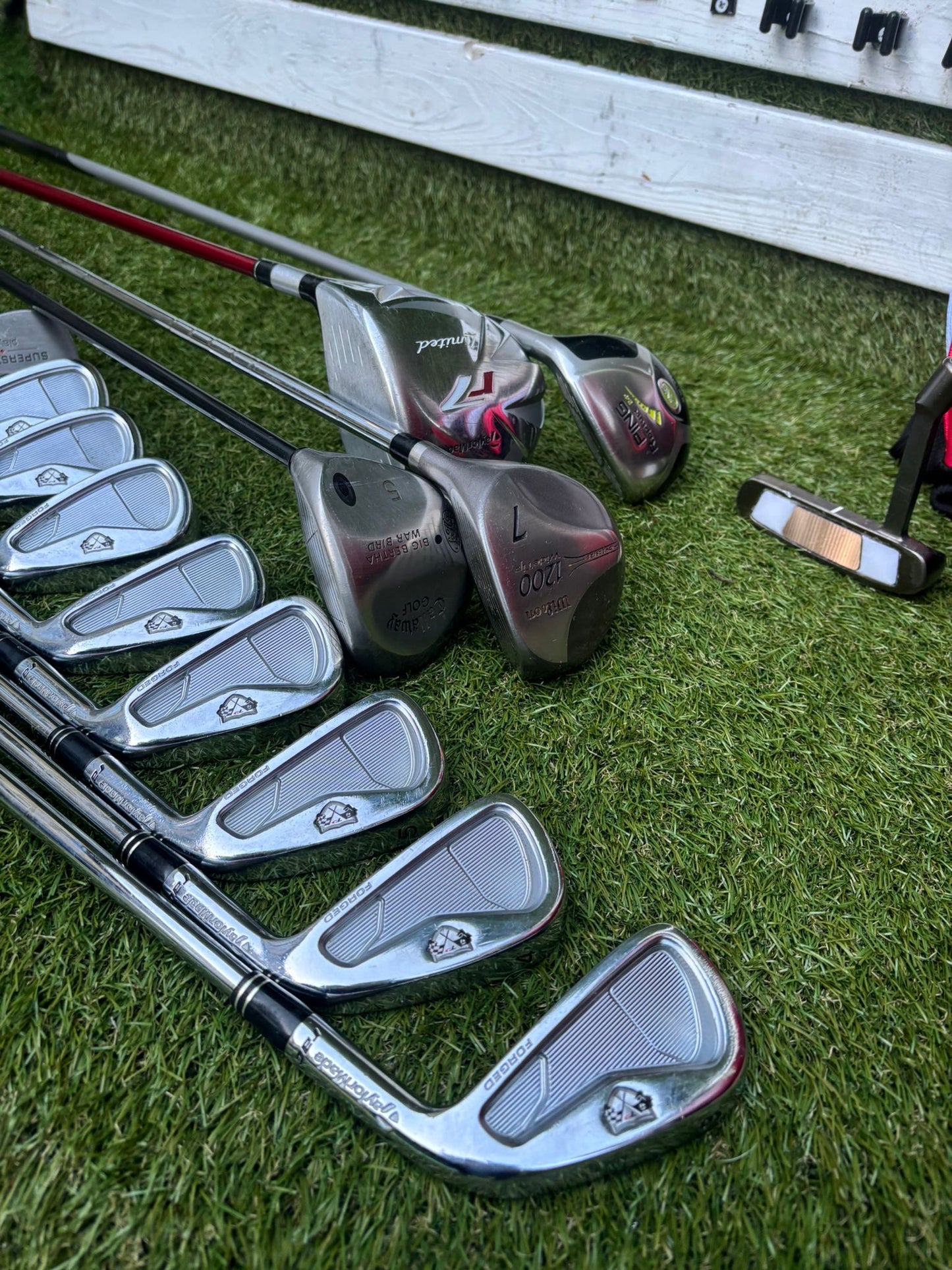 TaylorMade RAC Irons + R7 Driver + PING V2 12-Club RH