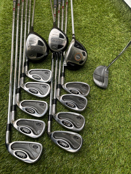 Complete Golf Club Set – TTS II Irons + Neo Plus Driver + TTS Woods + Donnay Blade Putter + Mitsubishi Golf Bag (13 Clubs) RH