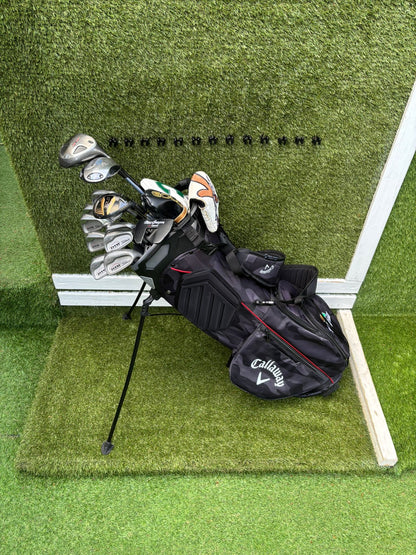 Titleist DTR Oversize Irons, PING G2 Fairway Wood & Callaway Stand Bag Golf Set