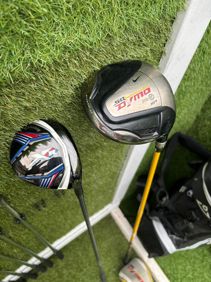 PING G5 Irons, Callaway XR 5 Wood, Nike SQ Dymo Driver, Vokey Wedge & Brand New Waterproof Stand Bag Golf Set