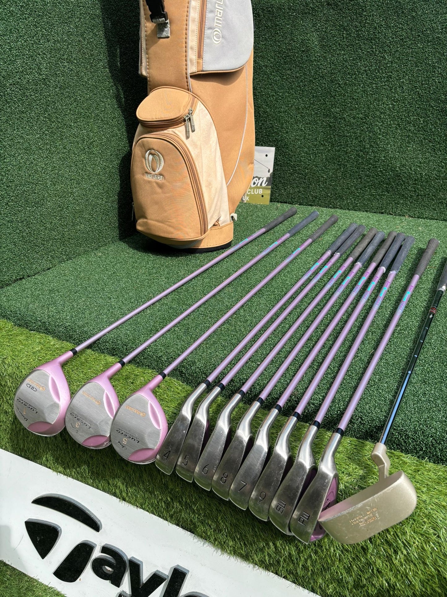 Maruman Lucero Ladies Golf Set (4–SW Irons) + Driver, 3 & 5 Woods + Matching Bag
