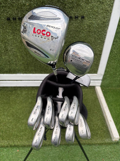RAM X Concept Graphite Irons, Cobra SS 5 Wood & Dunlop Stand Bag Golf Set
