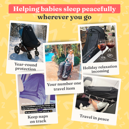 SnoozeShade Plus Extra: sun and sleep shade and insect net for buggies and pushchairs