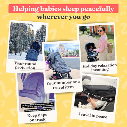 SnoozeShade Plus Deluxe: premium sun and sleep shade and insect net for buggies and pushchairs