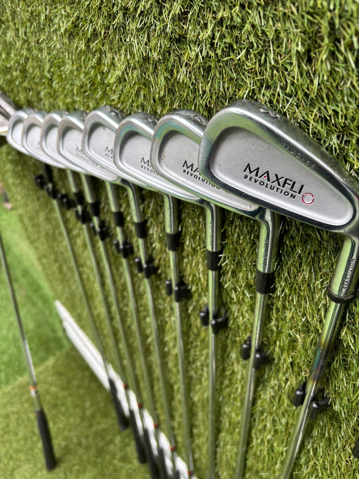 Maxfli Revolution Irons 3-PW + Mizuno Zoid Woods + Sun Mountain Cart Bag