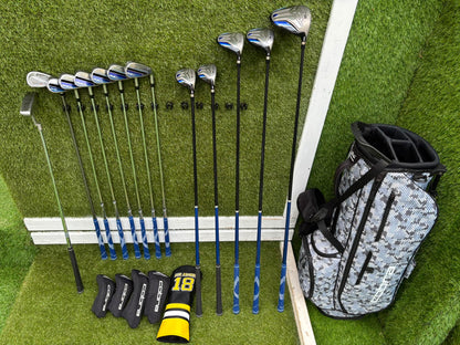 Cobra FLY-XL Complete Golf Set, Matching Woods, Hybrids, Irons & Cobra Ultralight Pro Stand Bag