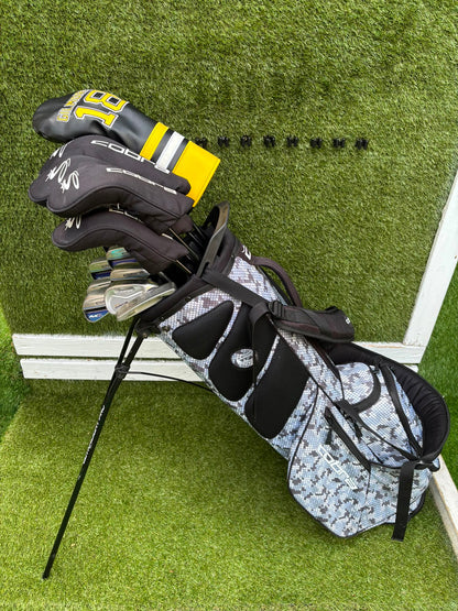 Cobra FLY-XL Complete Golf Set, Matching Woods, Hybrids, Irons & Cobra Ultralight Pro Stand Bag