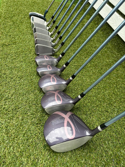 Wilson Hope LX Ladies Complete Golf Set – Matching Woods, Hybrids, 6–SW Irons, Putter & Wilson Bag