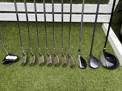 Left-Handed Complete Golf Set – Regal Pro Orbit Irons, PING i15 Hybrid, Callaway Steelhead III & Nike Stand Bag
