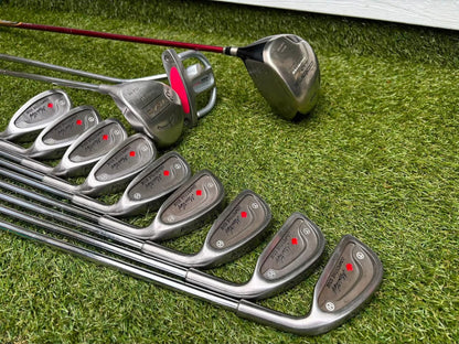 Maple Leaf Competitive Edge Irons + King Cobra Driver, 3 Wood, Zucci Putter & PowaKaddy Bag
