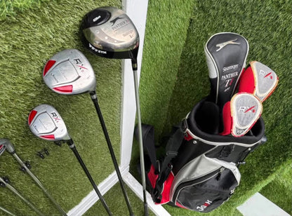 Jaxx RX II Complete Golf Set – Slazenger Panther Ti Driver, Woods, Hybrid, Wedge, Putter & Stand Bag