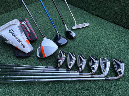 TaylorMade M2 6–SW Irons, R1 Driver, Cobra 3 Wood, Rescue Hybrid, PING Putter & TaylorMade Bag