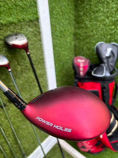 Wilson ProStaff Oversize Irons, Wilson Staff D300 Driver, Wilson Deep Red Woods & Wilson Stand Bag