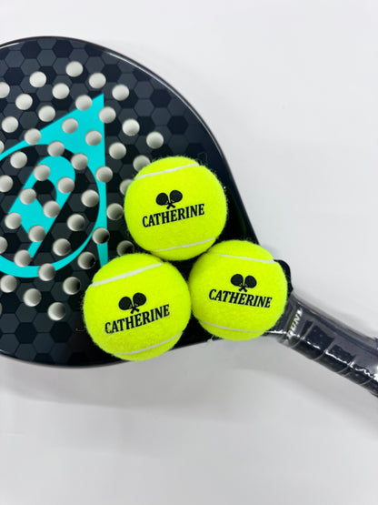 NTB - Personalised Adult Padel tennis balls - Racket & name