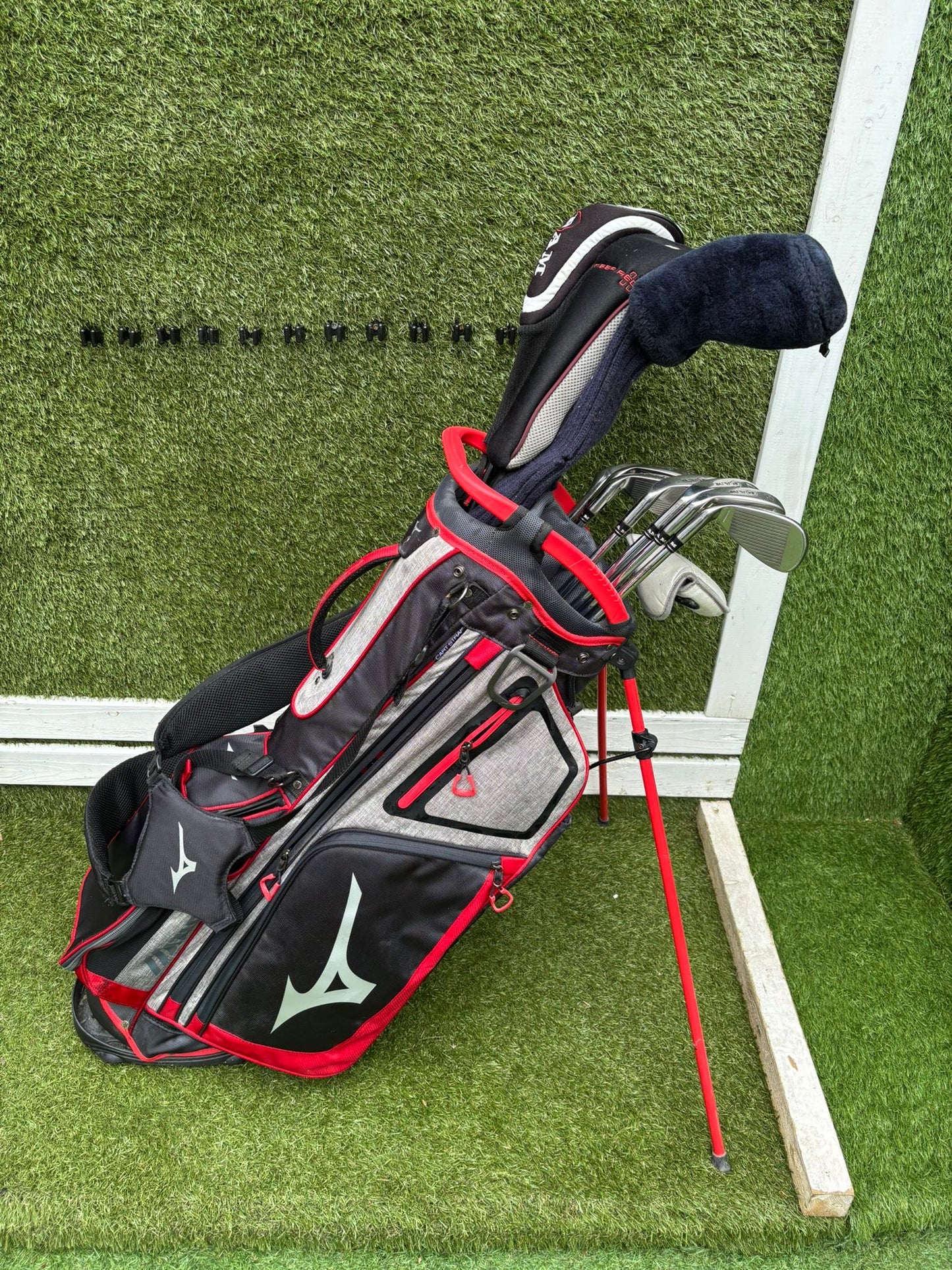Wilson Deep Red Woods + Ram Concept Irons Set + Mizuno Stand Bag - Free P&P