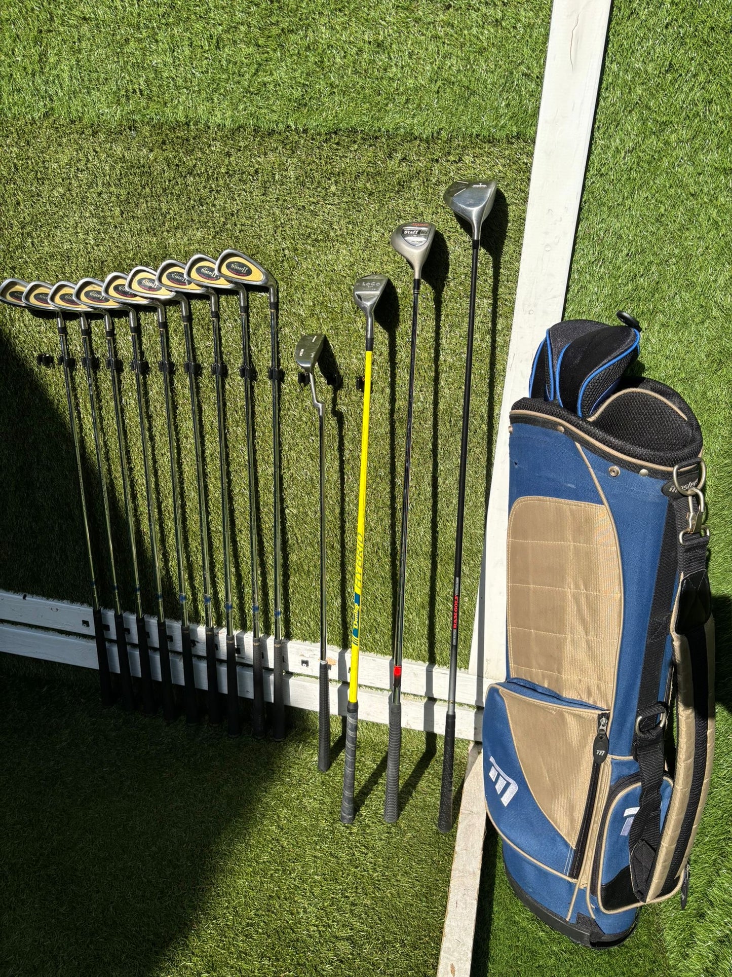 Tristar II 3–SW Irons + RAM FX Driver + Wilson Staff Cleek + Masters Stand Bag – 13 Clubs