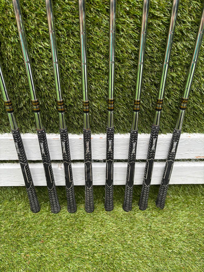 Nike Ignite Dymo² Driver, Spalding Cannon Irons (3–9, SW), TaylorMade Rescue & Rossa Putter | Callaway Stand Bag