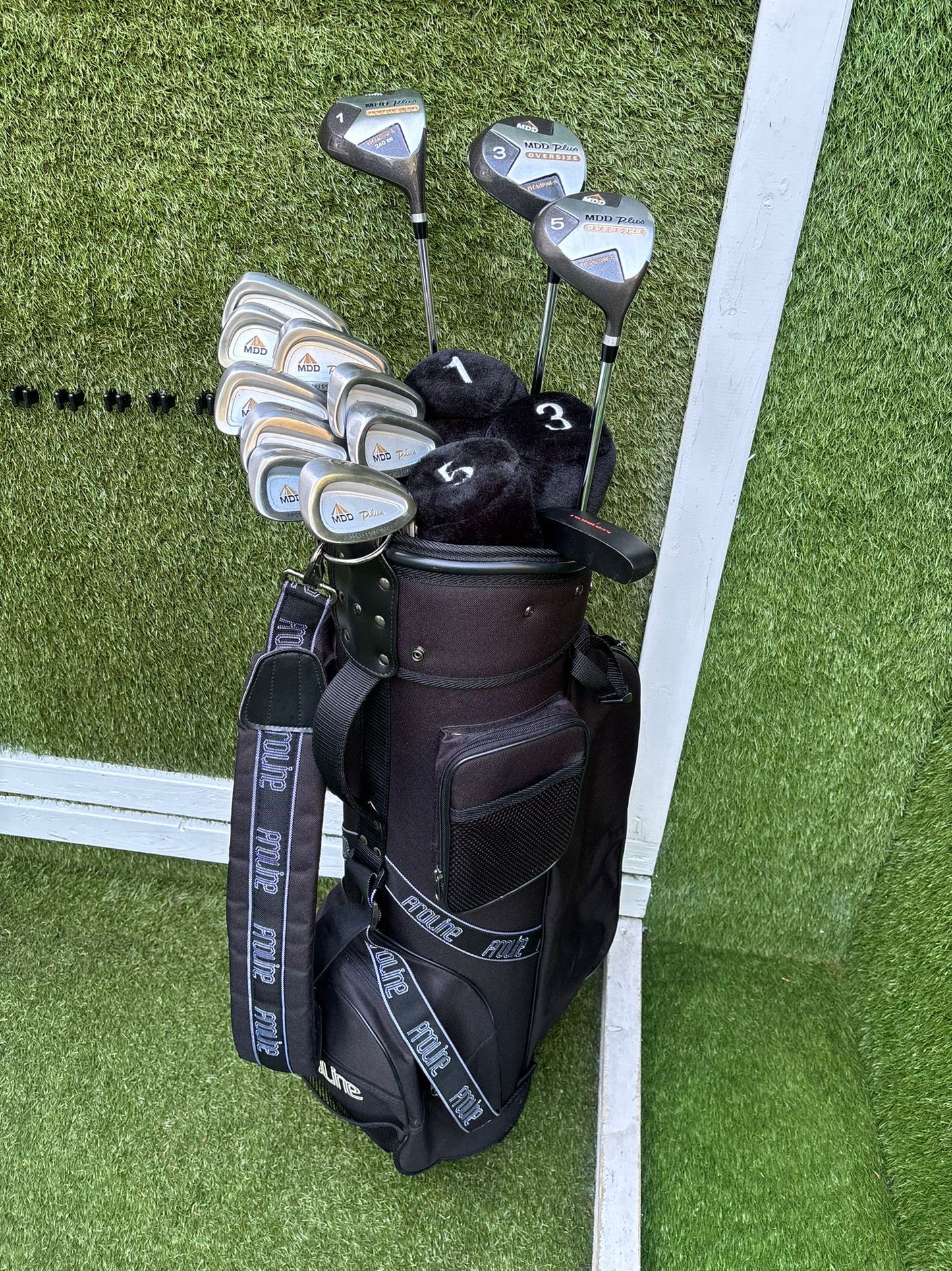 MDD Plus Full Golf Set 3–SW + Oversize Woods + New Proline Cart Bag