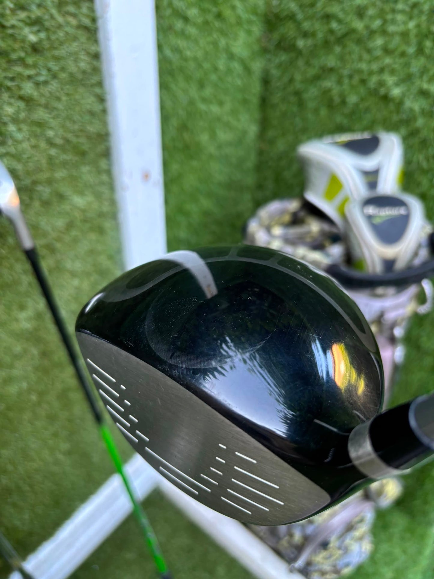 MacGregor V-Foil M565 Irons, Ping Driver, Ping Hybrid, TaylorMade Putter & Premium OUUL Camouflage Stand Bag