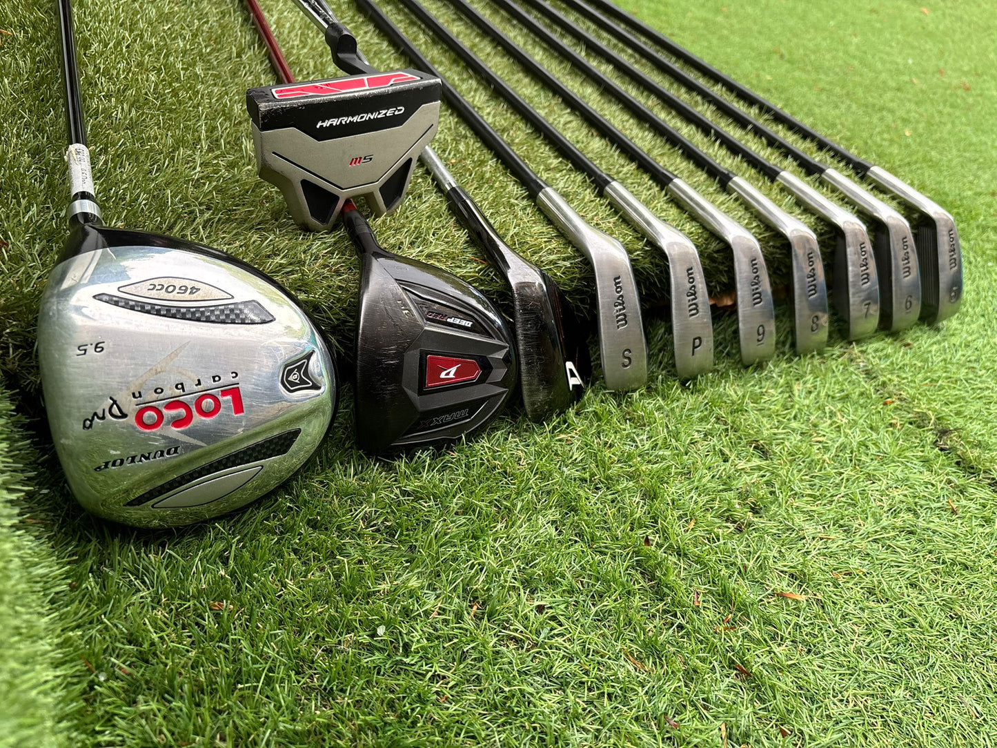 Wilson ProStaff HL Graphite Golf Set + Deep Red Woods & Wilson Deep Red Stand Bag