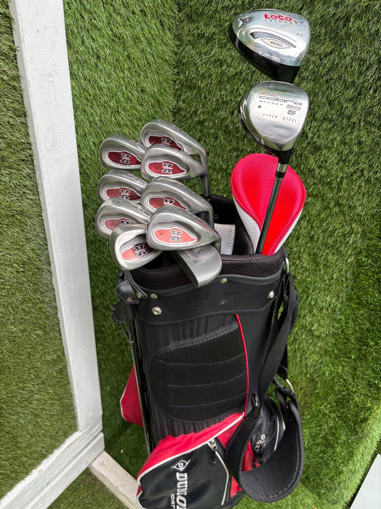 RAM X Concept Graphite Irons, Cobra SS 5 Wood & Dunlop Stand Bag Golf Set