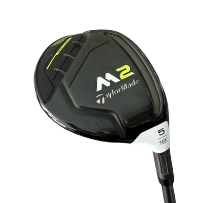TaylorMade M2 5 Wood 18 Degree Graphite Regular Flex Shaft Golf Pride Head Cover Included Mid Size Grip - RH