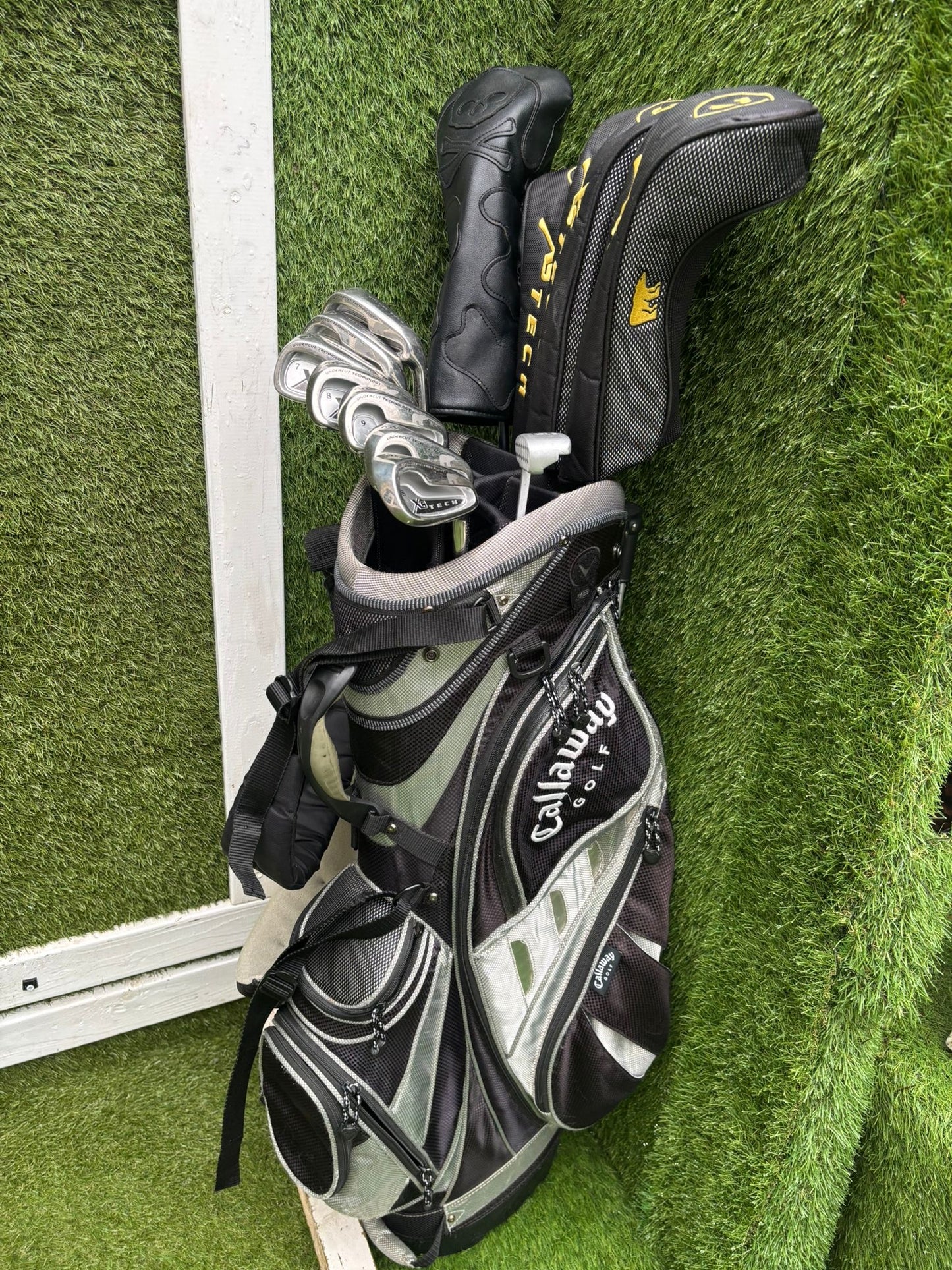 Golden Bear Irons + Xs Tech Woods + Donnay Driver + Callaway Stand Bag – 12-Club Golf Set
