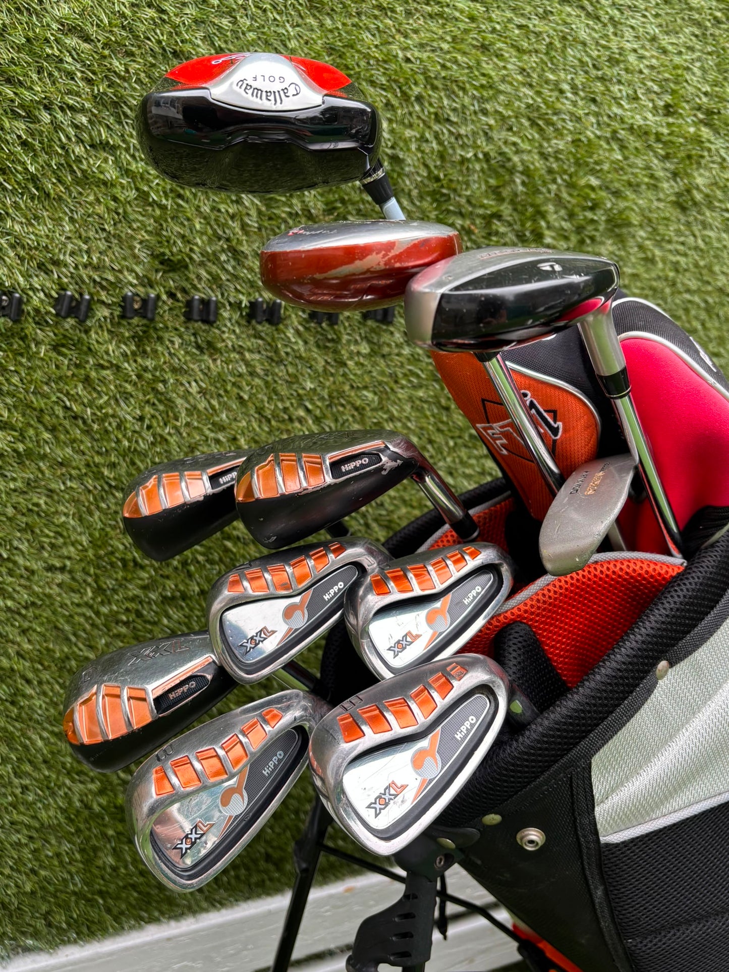 Hippo XXL Golf Set with Callaway FT-i Draw Driver, TaylorMade Rescue & Hex Stand Bag